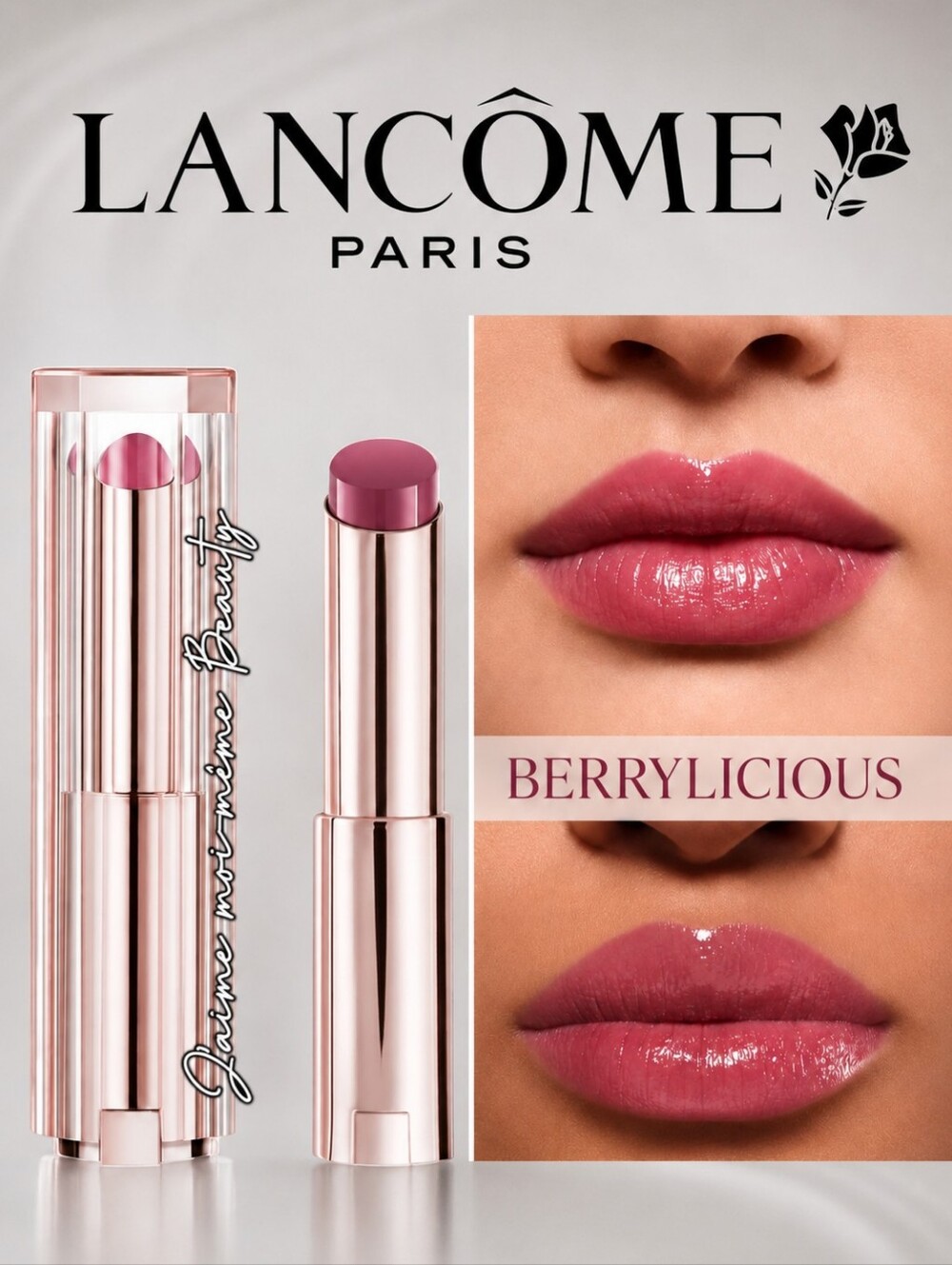 Lancome Berrylicious Hydryating Plumping Tinted Lip Butter Balm Cool Tone Berry